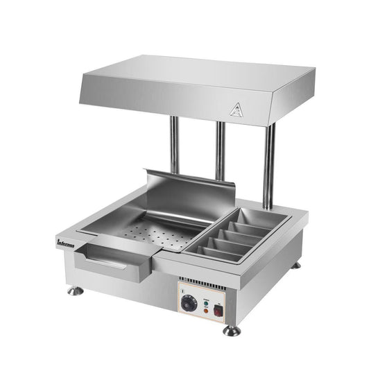 Commercial Chip Warmer Countertop Chip Scuttle with Bagging Station