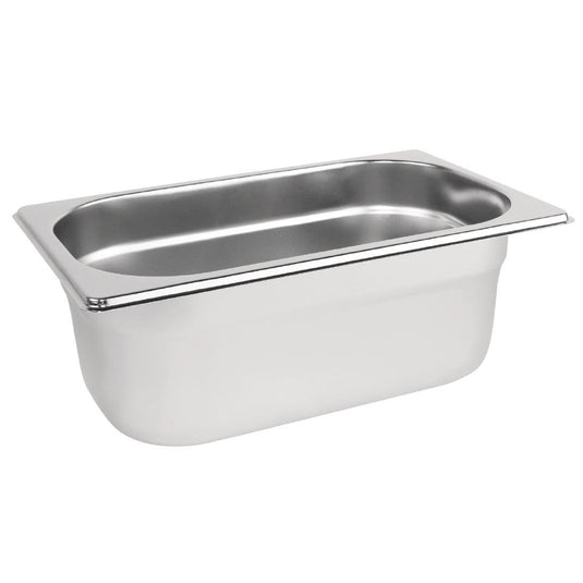 Stainless Steel 1/4 Gastronorm Pan 100mm