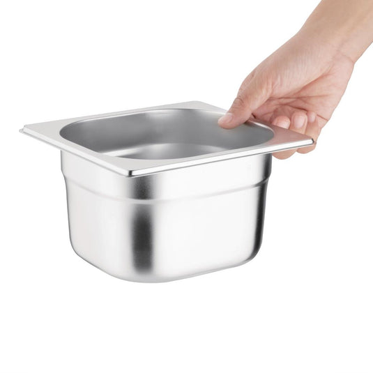 Stainless Steel 1/6 Gastronorm Pan 100mm