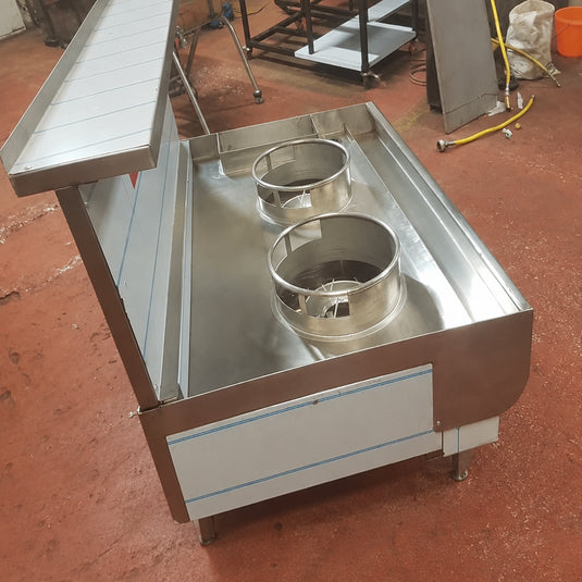 2 Burner Chinese Wok Cooker – Single Line
