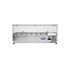 Atosa VRX1400330 Commercial Refrigerated Topping Unit Glass Screen 6 x 14GN