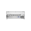 Atosa VRX1400380 Commercial Refrigerated Topping Unit Glass Screen 6 x 13GN
