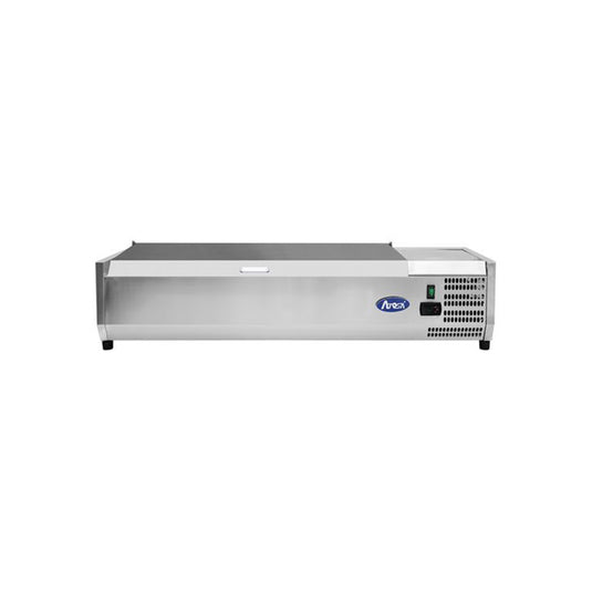 Atosa VRX1400380S Commercial Refrigerated Countertop Topping Unit Solid Lid 6 x 13GN