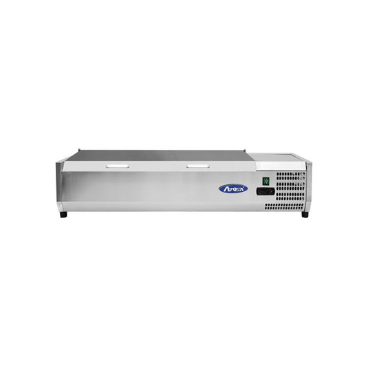 Atosa VRX1500330S Commercial Refrigerated Countertop Topping Unit Solid Lid 7 x 14GN