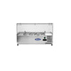 Atosa VRX1200380 Commercial Refrigerated Topping Unit Glass Screen 4 x 13GN