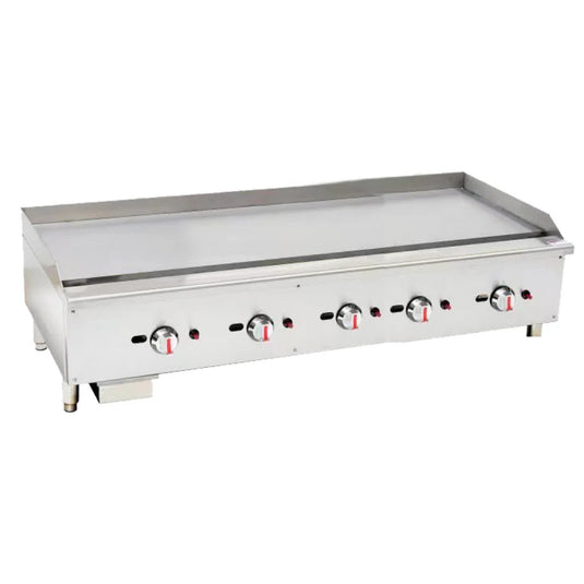 Gas Griddle 5 Burners 150cm Natural Gas Or LPG ( 37.5Kw )