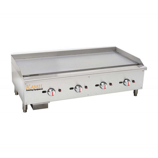 Gas Griddle 4 Burners 120cm Natural Gas Or LPG ( 30Kw )