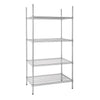 Galvanised Zinc 4 Tier Wire Shelving Kit 915w x 610d (KM-U256)