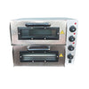 16" Double Deck Electric Pizza Oven | Commercial Stone Base