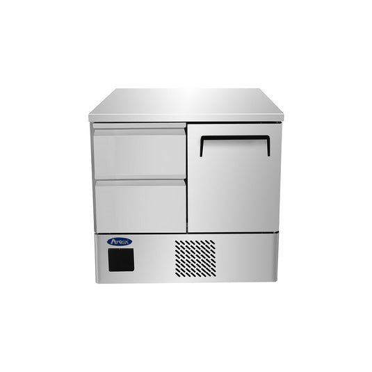 Atosa ESF8R Double Door Space Saving Counter Refrigerator