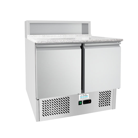 Atosa Ice A Cool Ice3831gr 2 Door Marble Top Saladette Prep Counter 300 Litres
