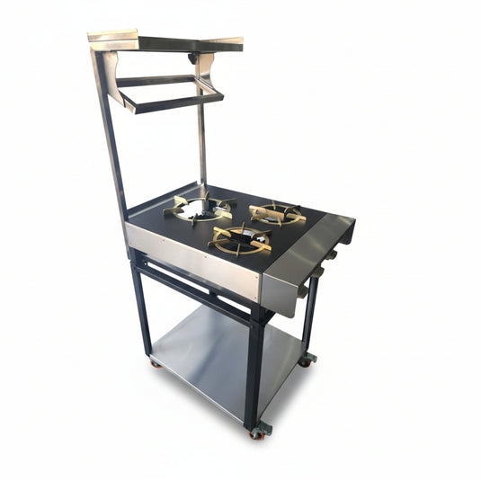 Commercial Heavy Flame 3 burners Indian Cooker Width 61 Cm & 24 kw