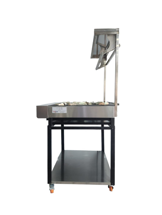 Commercial Heavy Flame 5 burners Indian Cooker Width 90 Cm & 41kw