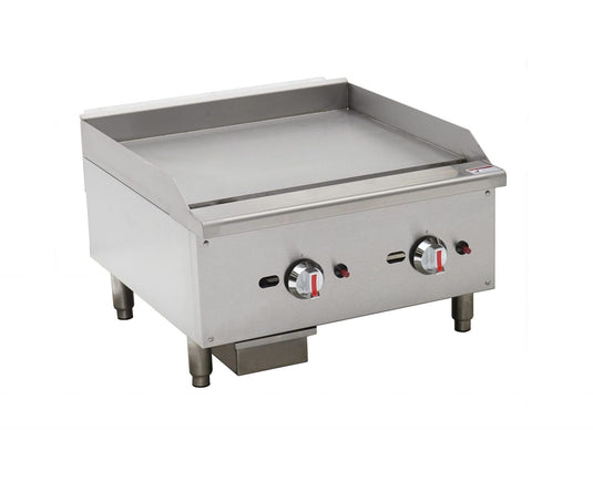 Gas Griddle 2 Burners 90cm Natural Gas Or LPG ( 15Kw )