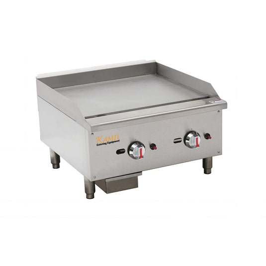 Gas Griddle 2 Burners 60cm Natural Gas Or LPG ( 15Kw )