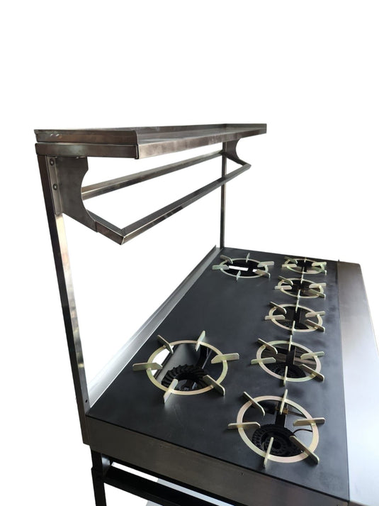 Commercial Heavy Flame 6 burners Indian Cooker Width 120 Cm & 48 kw