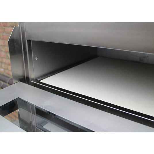 20" Double Deck Electric Pizza Oven | Commercial Stone Base