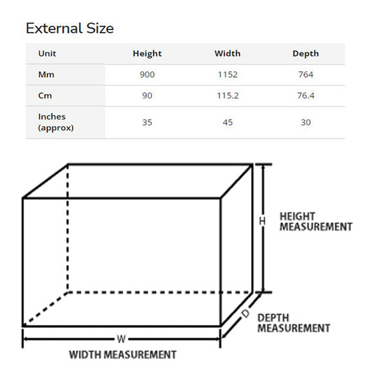 Archway Electric Breading Table BT-1 - dimensions