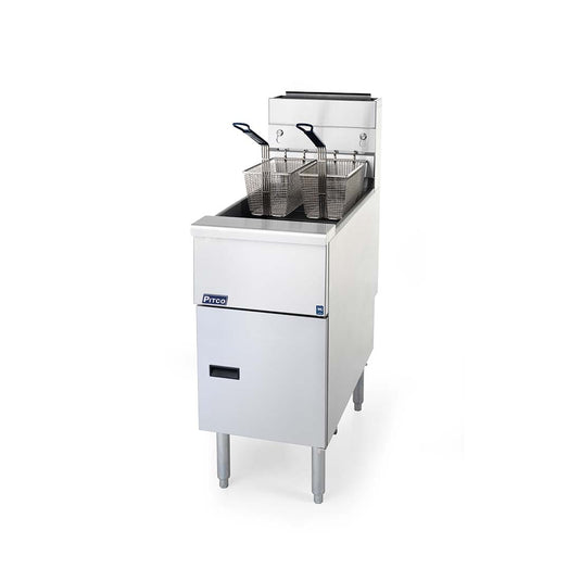 Pitco SG14S Solstice Free Standing Natural Gas Fryer CE-SG14S Fast