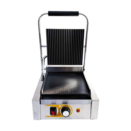 Kamil Electric Contact Grill Ribbed Top & Smooth Bottom (240V)