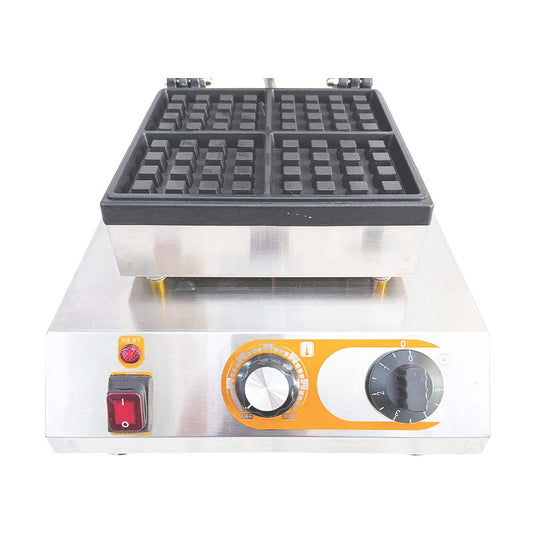 KAMIL Commercial Waffle Maker Twin Square Pattern