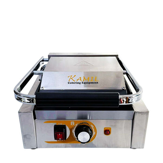 Kamil Electric Contact Grill Ribbed Top & Smooth Bottom (240V)