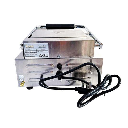 Kamil Electric Contact Grill Ribbed Top & Smooth Bottom (240V)