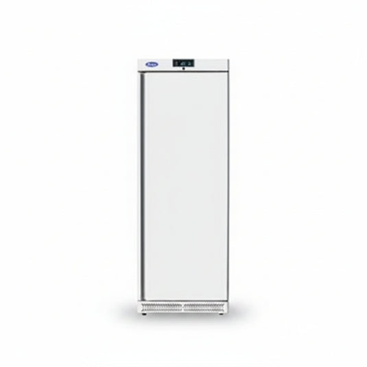 White freezer on a white background