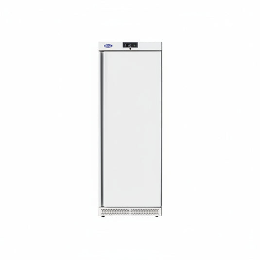 White freezer on a white background