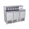 Atosa Ice A Cool Ice3854gr 3 Door Marble Top Saladette Counter 380 Litres