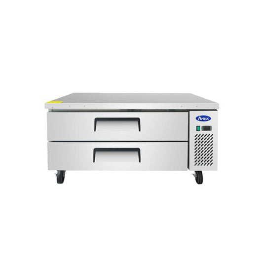 Two-drawer refrigerator on a white background