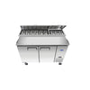 Atosa MPF8202GR 2 Door Refrigeration Prep Table with 9x 1/3 GN Pans