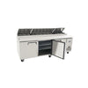 Atosa MPF8203GR 3 Door Refrigeration Prep Table with 12x 1/3 GN Pans