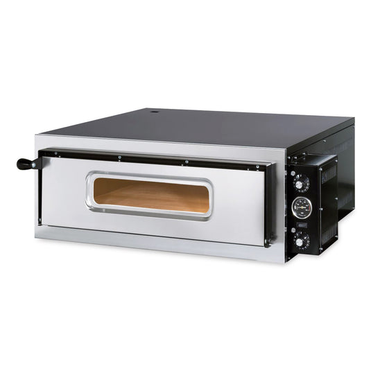 Italian 28" Single Deck Stone Base Electric Pizza Oven – 4 Pizza Capacity