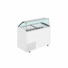 Commercial 10 Pan Slant Glass Ice Cream Display Freezer 431L | Napoli Pan Scoop Cabinet