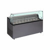 Commercial 9 Pan Flat Glass Top Ice Cream Display Freezer 439L | Scoop Cabinet with Understorage