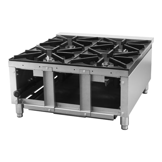 Infernus 4 Burner Gas Hob - controls close up