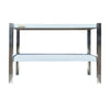 KAMIL Stainless Steel Adjustable Over Table Shelf Double Teirs 180 X 30 Cm