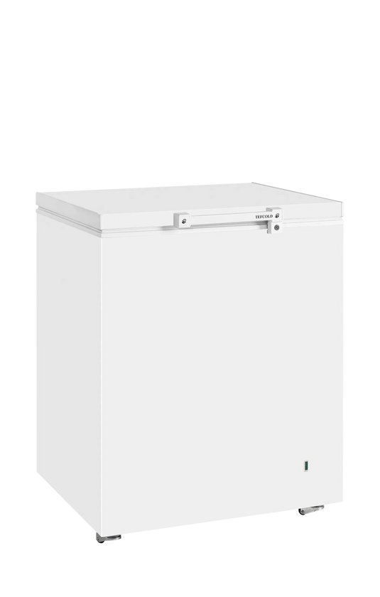 Tefcold Commercial Chest Freezer 189L | White Solid Lid Chest Freezer