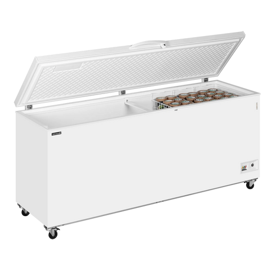 Tefcold Commercial Chest Freezer 660L | Solid Lid Ice Cream Freezer