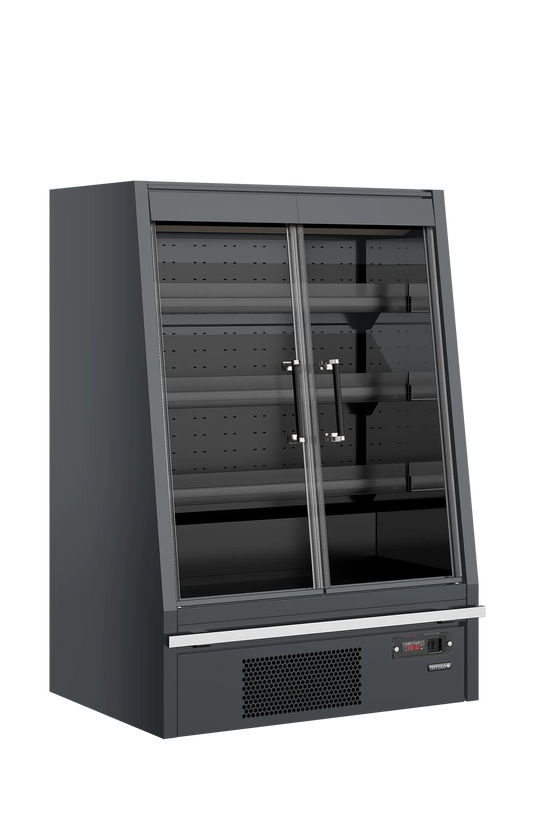 Tefcold Commercial 2 Door Low Height Glass Door Multideck Fridge 598L