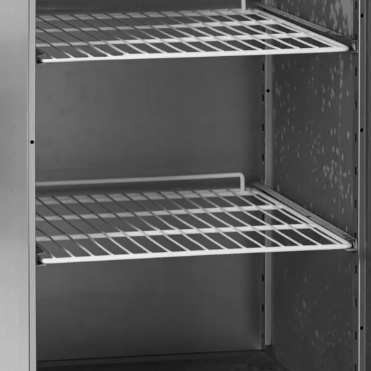 Commercial Upright Double Door Stainless Steel Fridge 1166L