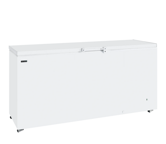 Tefcold Commercial Chest Freezer 567L | White Solid Lid Chest Freezer