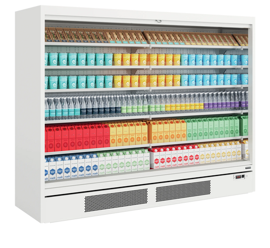 Tefcold Commercial Open-Front Open Multideck Display Fridge 2887L