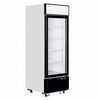 Tefcold Commercial Single Door Glass Door Merchandiser 405L | Stay-Open Door Drinks Cooler