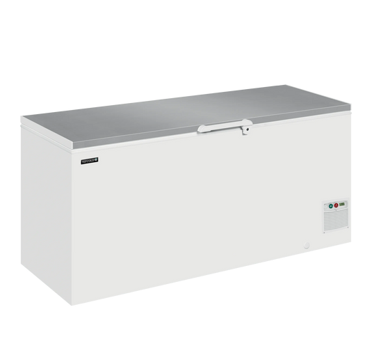 Tefcold Commercial Solid Lid Chest Freezer 691L | Eco Design Stainless Steel Chest Freezer