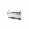 Commercial 24 Pan Curved Glass Napoli Ice Cream Display Freezer | Large Format Scoop Cabinet