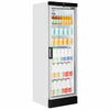 Tefcold Commercial Single Door Glass Door Merchandiser 345L | LED Illuminated Bottle Cooler