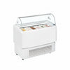 Commercial 6 Pan Ventilated Ice Cream Display Freezer | Napoli Pan Scoop Cabinet