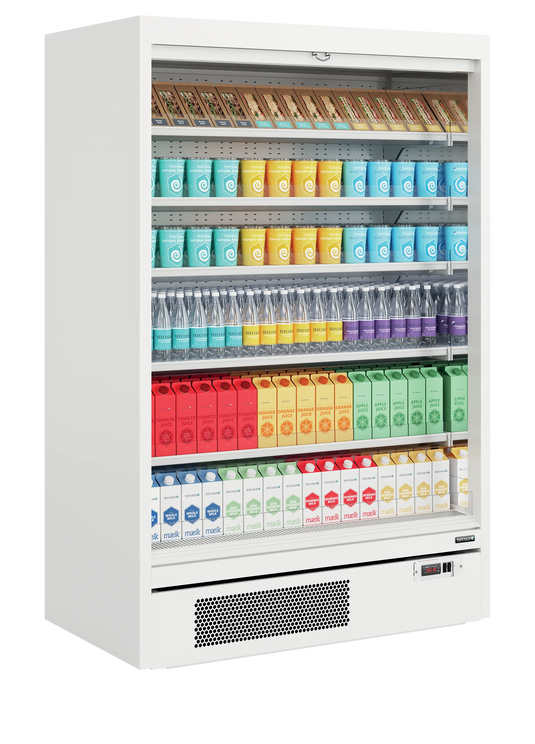 Tefcold Commercial Open-Front Open Multideck Display Fridge 1443L